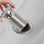 Push drain overflow function silver 6.4x6.4x9.1cm by vidaXL, Faucets - Ref: Foro24-149059, Price: 13,49 €, Discount: %