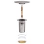 Push drain overflow function silver 6.4x6.4x9.1cm by vidaXL, Faucets - Ref: Foro24-149059, Price: 13,49 €, Discount: %