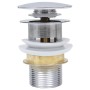 Push drain without overflow function silver 6.4x6.4x9.1 cm by vidaXL, Faucets - Ref: Foro24-149064, Price: 13,76 €, Discount: %