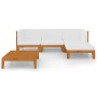 Garden furniture and cushions set 5 pieces solid acacia wood by vidaXL, Garden sets - Ref: Foro24-3058108, Price: 477,96 €, D...