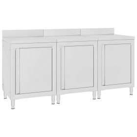 Gewerblicher Arbeitstisch Edelstahlmöbel 180x60x96 cm von vidaXL, Wiederherstellung - Ref: Foro24-3058268, Preis: 598,76 €, R...