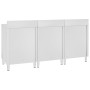 Gewerblicher Arbeitstisch Edelstahlmöbel 180x60x96 cm von vidaXL, Wiederherstellung - Ref: Foro24-3058268, Preis: 556,66 €, R...