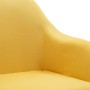 Sillas de comedor giratorias 4 unidades tela amarillo de vidaXL, Sillas de comedor - Ref: Foro24-278441, Precio: 250,91 €, De...