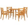 5-piece solid acacia wood garden dining set by vidaXL, Garden sets - Ref: Foro24-3057998, Price: 373,96 €, Discount: %