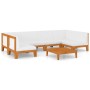 Garden furniture and cushions set 7 pieces solid acacia wood by vidaXL, Garden sets - Ref: Foro24-3058136, Price: 808,13 €, D...