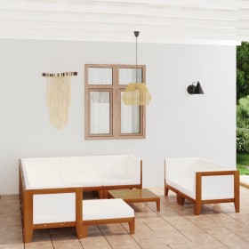 Garden furniture and cushions set 10 pieces solid acacia wood by vidaXL, Garden sets - Ref: Foro24-3058126, Price: 1,00 €, Di...