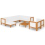 Garden furniture and cushions set 10 pieces solid acacia wood by vidaXL, Garden sets - Ref: Foro24-3058126, Price: 1,00 €, Di...