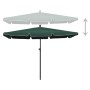 Garden umbrella with green pole 210x140 cm by vidaXL, Umbrellas - Ref: Foro24-315544, Price: 44,15 €, Discount: %