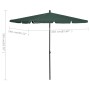 Garden umbrella with green pole 210x140 cm by vidaXL, Umbrellas - Ref: Foro24-315544, Price: 44,15 €, Discount: %