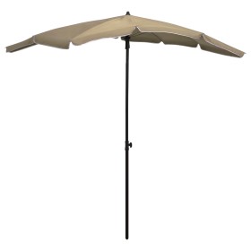 Garden umbrella with taupe grey pole 200x130 cm by vidaXL, Umbrellas - Ref: Foro24-315554, Price: 37,05 €, Discount: %