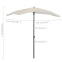 Garden umbrella with sand-colored pole 200x130 cm by vidaXL, Umbrellas - Ref: Foro24-315551, Price: 33,00 €, Discount: %