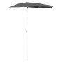 Semicircular garden umbrella with pole 300x150 cm anthracite gray by vidaXL, Umbrellas - Ref: Foro24-315561, Price: 23,81 €, ...