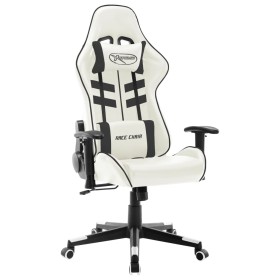 Schwarz-weißer Gaming-Stuhl aus Kunstleder von vidaXL, Gaming-Stühle - Ref: Foro24-20535, Preis: 181,88 €, Rabatt: %