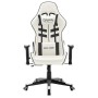 Silla de gaming de cuero sintético blanco y negro de vidaXL, Sillones para videojuegos - Ref: Foro24-20535, Precio: 181,63 €,...