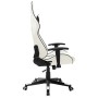 Silla de gaming de cuero sintético blanco y negro de vidaXL, Sillones para videojuegos - Ref: Foro24-20535, Precio: 181,63 €,...