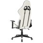 Silla de gaming de cuero sintético blanco y negro de vidaXL, Sillones para videojuegos - Ref: Foro24-20535, Precio: 181,63 €,...