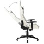 Silla de gaming de cuero sintético blanco y negro de vidaXL, Sillones para videojuegos - Ref: Foro24-20535, Precio: 181,63 €,...