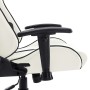 Silla de gaming de cuero sintético blanco y negro de vidaXL, Sillones para videojuegos - Ref: Foro24-20535, Precio: 181,63 €,...