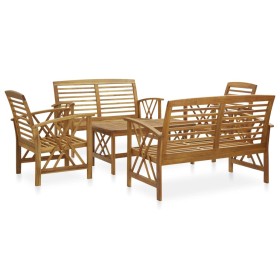 Juego de muebles de jardín 5 piezas madera maciza de acacia de vidaXL, Conjuntos de jardín - Ref: Foro24-3057985, Precio: 432...