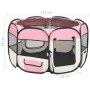 Foldable dog playpen and pink transport bag 110x110x58cm by vidaXL, Dog kennels and fences - Ref: Foro24-171010, Price: 48,87...