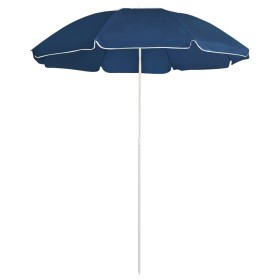 Garden umbrella with blue steel pole 180 cm by vidaXL, Umbrellas - Ref: Foro24-315541, Price: 23,12 €, Discount: %