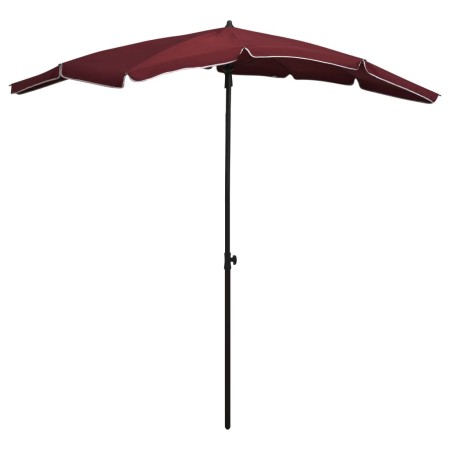 Garden umbrella with burgundy red pole 200x130 cm by vidaXL, Umbrellas - Ref: Foro24-315555, Price: 30,99 €, Discount: %