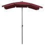 Garden umbrella with burgundy red pole 200x130 cm by vidaXL, Umbrellas - Ref: Foro24-315555, Price: 30,99 €, Discount: %