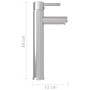 Grifo mezclador de cuarto de baño plateado 12x30 cm de vidaXL, Grifos - Ref: Foro24-149091, Precio: 41,99 €, Descuento: %