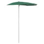 Semicircular garden umbrella with pole 300x150 cm green by vidaXL, Umbrellas - Ref: Foro24-315560, Price: 28,48 €, Discount: %