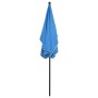 Garden umbrella with azure blue pole 210x140 cm by vidaXL, Umbrellas - Ref: Foro24-315550, Price: 44,15 €, Discount: %