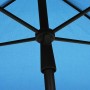 Garden umbrella with azure blue pole 210x140 cm by vidaXL, Umbrellas - Ref: Foro24-315550, Price: 44,15 €, Discount: %