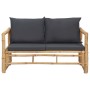 Bamboo 4-piece garden furniture set with cushions by vidaXL, Garden sets - Ref: Foro24-315601, Price: 388,99 €, Discount: %