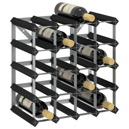 Solid black pine wood wine rack for 20 bottles by vidaXL, Wine racks - Ref: Foro24-325914, Price: 50,99 €, Discount: %