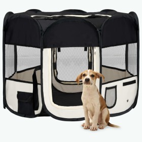 Folding black dog park transport bag 90x90x58 cm by vidaXL, Dog kennels and fences - Ref: Foro24-171005, Price: 41,10 €, Disc...