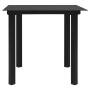 Juego de comedor de jardín 5 piezas ratán PVC negro de vidaXL, Conjuntos de jardín - Ref: Foro24-3060274, Precio: 310,17 €, D...