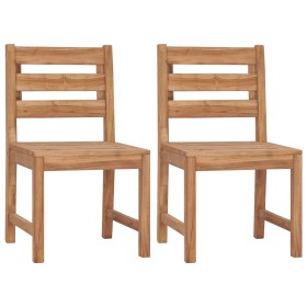 Garden chairs 2 units solid teak wood by vidaXL, Garden chairs - Ref: Foro24-315614, Price: 135,99 €, Discount: %