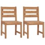 Garden chairs 2 units solid teak wood by vidaXL, Garden chairs - Ref: Foro24-315614, Price: 135,88 €, Discount: %