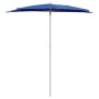 Semicircular garden umbrella with pole 300x150 cm azure blue by vidaXL, Umbrellas - Ref: Foro24-315566, Price: 28,48 €, Disco...