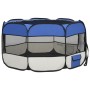 Parque de perros plegable y bolsa transporte azul 125x125x61cm de vidaXL, Casetas y cercados para perros - Ref: Foro24-171015...