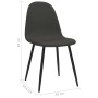 Sillas de comedor 6 unidades cuero sintético negro de vidaXL, Sillas de comedor - Ref: Foro24-3075049, Precio: 320,26 €, Desc...