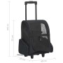 Black Multipurpose Folding Pet Cart by vidaXL, pet strollers - Ref: Foro24-171019, Price: 53,00 €, Discount: %