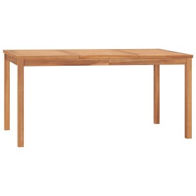 Garden dining table solid teak wood 160x80x77 cm by vidaXL, Garden tables - Ref: Foro24-315620, Price: 250,51 €, Discount: %