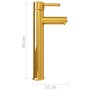 Gold bathroom mixer tap 12x30 cm by vidaXL, Faucets - Ref: Foro24-149089, Price: 46,68 €, Discount: %