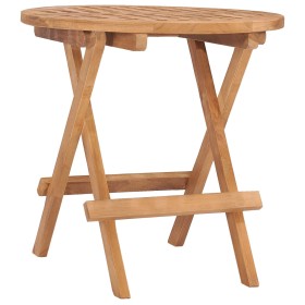 Mesa plegable de jardín madera maciza de teca 50x50x50 cm de vidaXL, Mesas de jardín - Ref: Foro24-315452, Precio: 51,99 €, D...