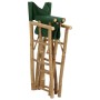 Folding director's chairs, 2 pieces, bamboo and green fabric by vidaXL, Garden chairs - Ref: Foro24-313032, Price: 87,68 €, D...