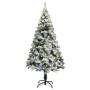 Árbol de Navidad artificial LED nieve flocado verde 180 cm de vidaXL, Arboles de navidad - Ref: Foro24-3077767, Precio: 97,31...