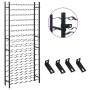 Black iron wine rack for 96 bottles by vidaXL, Wine racks - Ref: Foro24-325923, Price: 170,11 €, Discount: %