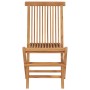 Folding garden chairs 4 units solid teak wood by vidaXL, Garden chairs - Ref: Foro24-315442, Price: 232,44 €, Discount: %