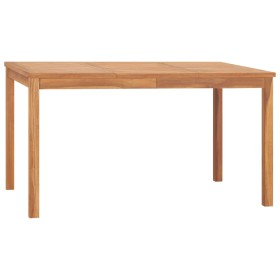 Mesa de comedor de jardín madera maciza de teca 140x80x77 cm de vidaXL, Mesas de jardín - Ref: Foro24-315619, Precio: 230,05 ...