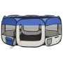 Foldable dog playpen and blue transport bag 145x145x61cm by vidaXL, Dog kennels and fences - Ref: Foro24-171016, Price: 57,26...